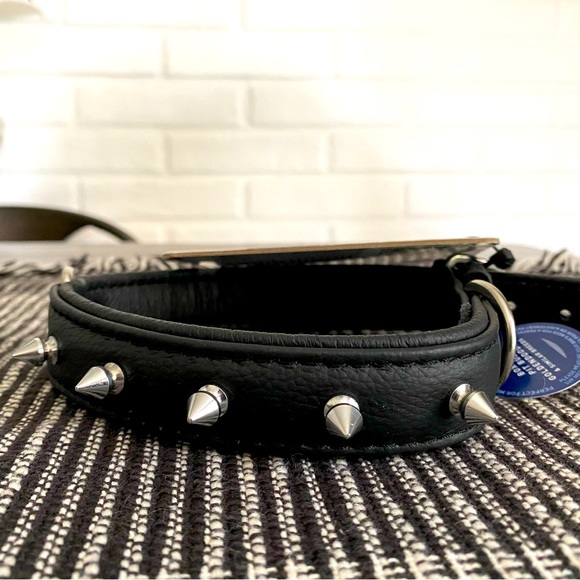ANGEL SPIKED DOG COLLAR SZ 22” for dog neck size 16.5”-20” - Picture 4 of 8